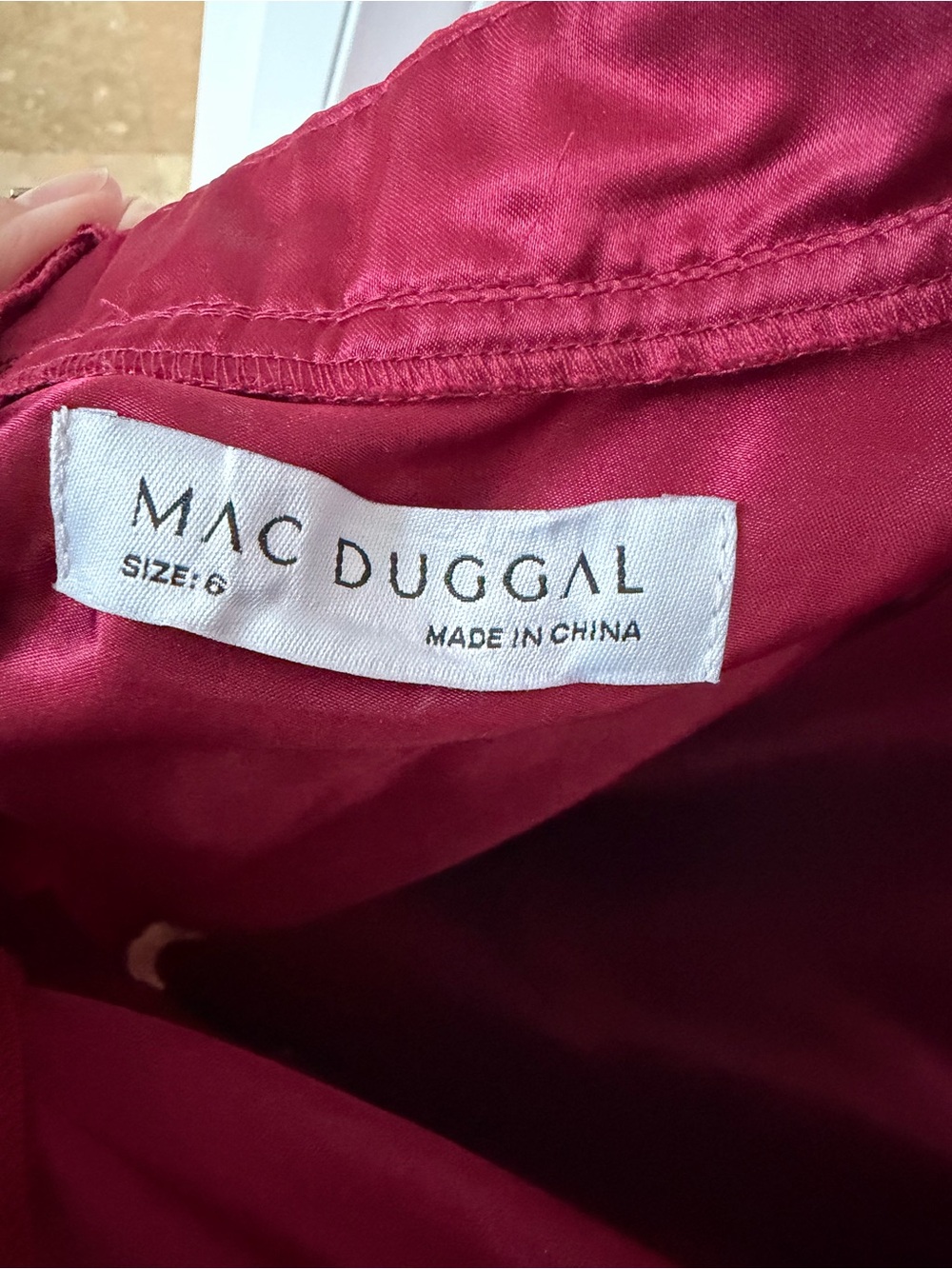 Mac Duggal Red Backless Ruffle Evening Gown - Picture 4 of 12